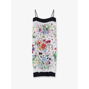 Gucci Women Gucci Primavera Dress With Gucci Flora Print